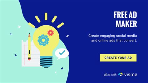 Free ad maker. It's totally free to create your advertisement with Designhill. Only pay for a design when you love it. 1.Start With Inspiration. 2.Browse & Customize Your Design. 3.Get Ready-To-Use Files. As … 