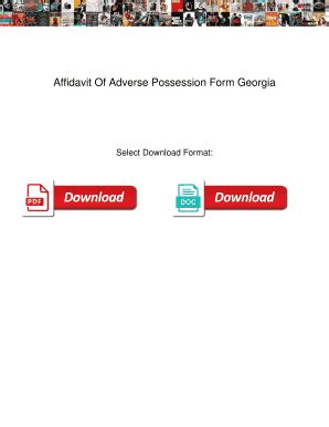 Free adverse possession forms.  Create effortlessly today! May 5, 2025 · Download the T...