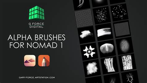 Free alpha brushes for nomad sculpt.  I have been using Vectornator to create brushes, triplanar...