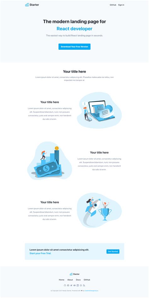 Free and open source NextJS Landing Page Theme for SaaS and Startup