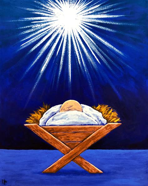 Free art print of Baby Jesus in Manger