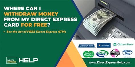 Aug 10, 2020 · Debit card users can withdraw cash from Direct Express network ATMs for free once per deposit to the account each month. Additional cash withdrawals at network ATMs are 85 cents each. . 
