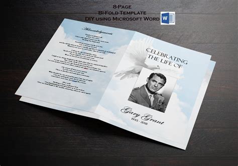 Free bi fold funeral program template.  Download Funeral Program Bifold 2 for free.  Elevate...