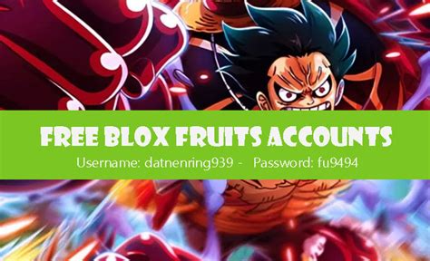 Free blox fruit account. Trong bài này, Ngonaz tặng Acc blox fruit mochi v2 miễn phí mới nhất 03/2024 sẽ giúp bạn có ngay tài khoản chơi mà không cần mất thời gian “cày” từ đầu. Mau tìm hiểu ngay nhé. Acc Blox Fruit: accbloxfruitvip056362@gmail.com – Ngonazsh570578056. Acc Blox Fruit: accbloxfruitvip043680@gmail.com ... 