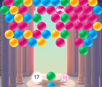 Arkadium's Bubble Shooter Overview. Match three or more bubbles of the same color to clear them and increase your score, but remember to bounce off the walls for hard-to-reach shots! By bursting lightning bubbles, you'll be able to clear entire rows. Also, keep an eye on how many bubbles you have left to make every shot count. Let's get popping!. 