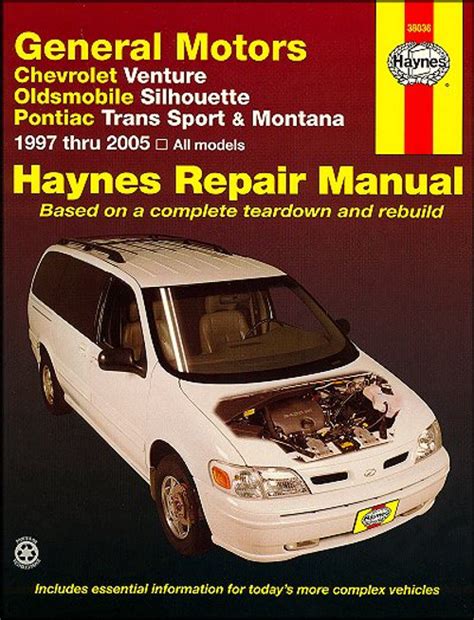 Free chevrolet venture olds silhouette pontiac trans sport montana repair manual 199. - Ppct management systems inc instructor manual.
