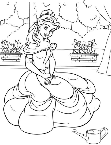 Disney Princess Coloring Pages enchant fans with beloved