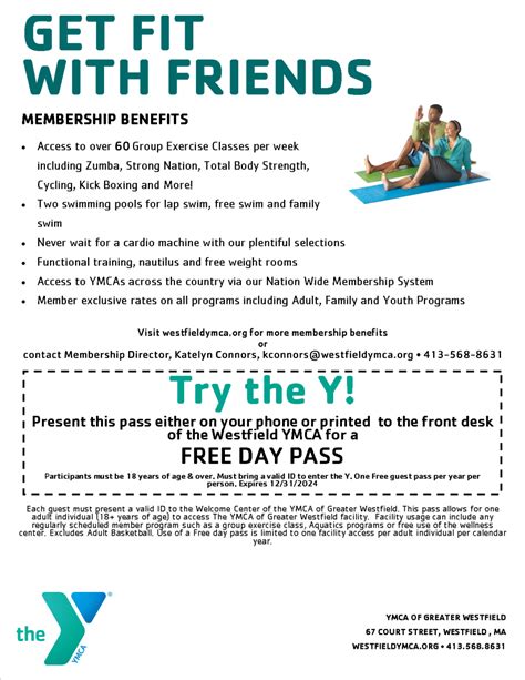 Free day pass ymca.  Access our fitness facilities, classes, and community even...