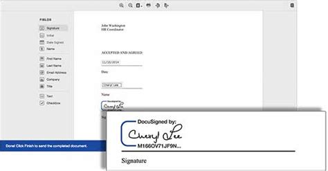 30-Day Free Trial versus a free account for signers. If you want to try DocuSign eSignature before purchasing, we offer a 30-day free eSignature trial and a free eSignature account primarily intended for signers. 30-Day Free Trial. Designed for individuals and organizations interested in sending agreements out for …. 