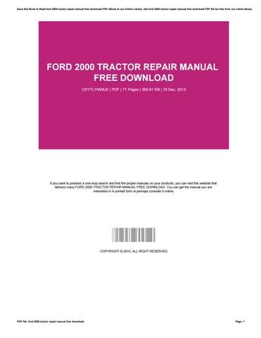 Free download ford 2000 tractor service manual. - Mercedes benz 280 1968 1972 owners workshop manual.
