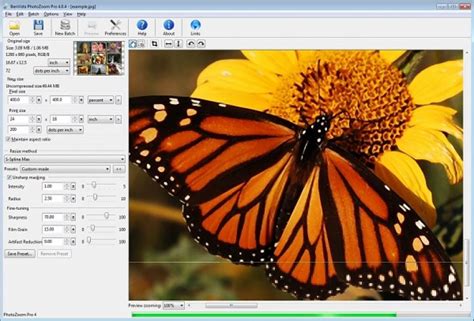 Free update of the moveable Benvista Photozoom Pro 8.0