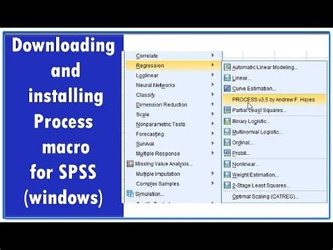 Free download process macro for spss.  Installing PROCESS Macro in SPSS Installing the P...