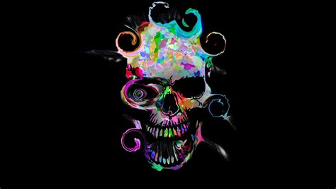 Free download skull hd backgrounds wallpaper psychedelic skull …