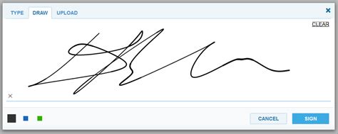 Free e signature. Open our new online signature tool at Sign.com. Click the Upload to sign button. Click “Signature field” on the right-hand side. Draw, type, or upload your signature. Click “Create Signature” and drag it onto the document. Hit “Finish” when you’re done. How to create your own signature with the Sign.com signature generator. 