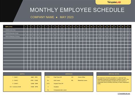 Employee Schedule Templates and Instructions (Free Download) An employee schedule template is a calendar or table listing all employees and the hours they are scheduled to work. You can fill in employee schedule templates easily and consistently so all employees know their expected work hours, stay organized and …