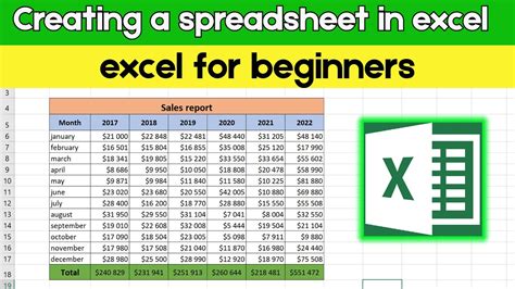 Free excel course.  Learn how to create and format spreadsheets, use formulas, and mor...