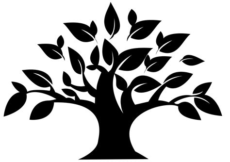 Free family tree black and white Clipart FreeImages