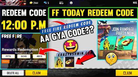 Free fire free redeem code.  Updated daily.  These codes are time-sensitive and can only be us...