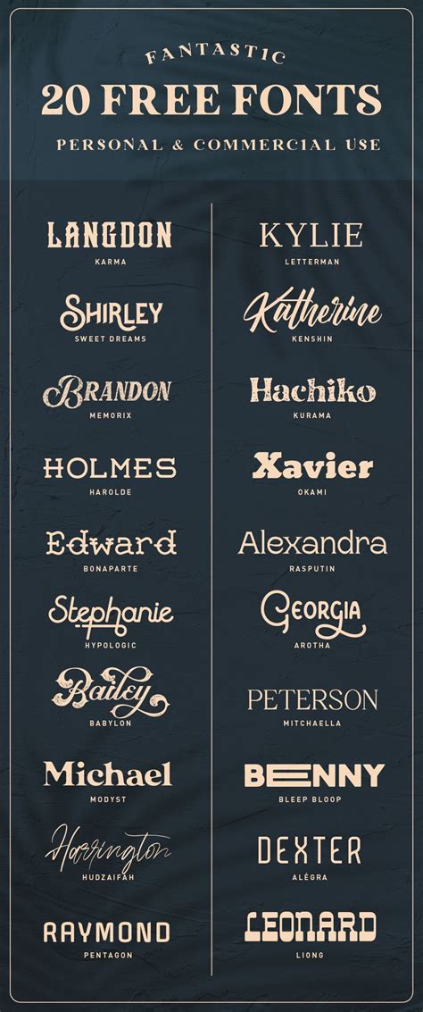 Free fonts for logo commercial use.  Find free alternatives to commerc...