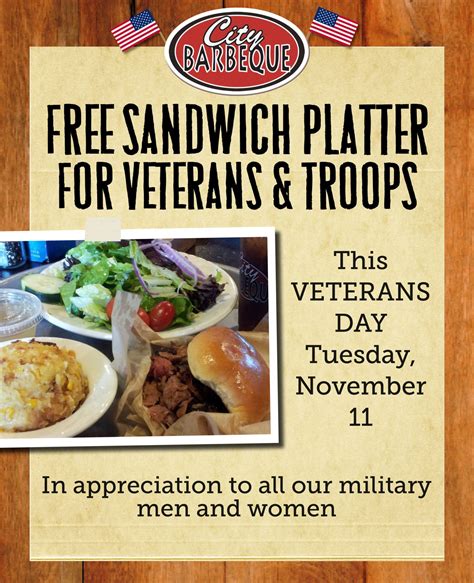 Free food veterans. 