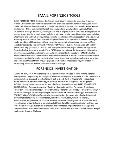 Free forensic tools for windows.  Email Forensics Tools for Extensive Analysis...