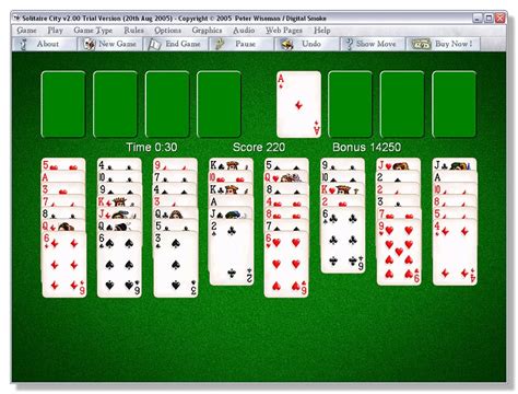 FreeCell is a solitaire game that was made popular by Microsoft in the 1990s. One of its oldest ancestors is Eight Off. In the June 1968 edition of Scientific American Martin Gardner described in his "Mathematical Games" column, a game by C. L. Baker that is similar to FreeCell, except that cards on the tableau are built by suit instead of by alternate colors.. 