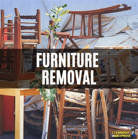 Free furniture removal. The more items you add to your furniture pick up and disposal cart, the more you save! While we cannot offer free furniture removal, our old furniture removal cost typically runs 20-30% below the national average. Unlike most other junk removal companies, LoadUp offers upfront, guaranteed quotes with no on-site estimates needed. 