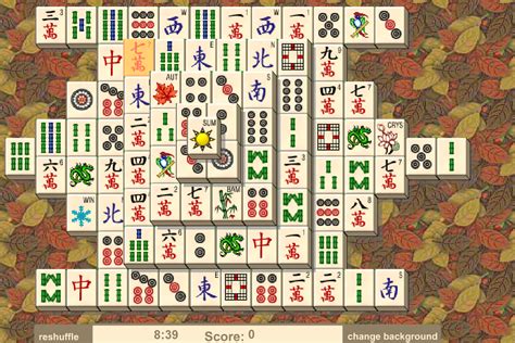 Description and infos about the game. In Mahjong Solitaire we play the most popular mahjong layout. Therefore we have 10 minutes to complete and remove all the tiles from the grid. We can sue the "finger" or the "mouse" to click on free tiles and match them to remove it. The tiles also got the typical Asian look and feel.. 
