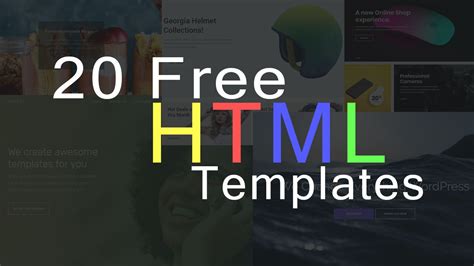 Free html code for website.  HTML website template code.  Download 600+ free ...