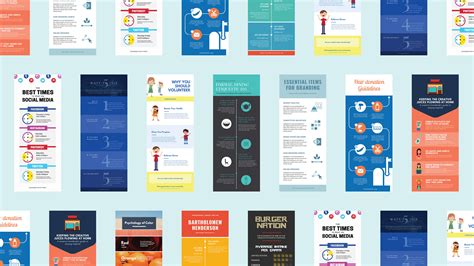 Free infographic templates for students.  Includes free Canva is an ea...