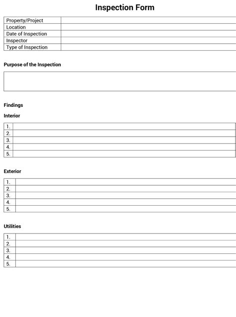 Free inspection report template word.  Customizable and professional quality for any need. ...