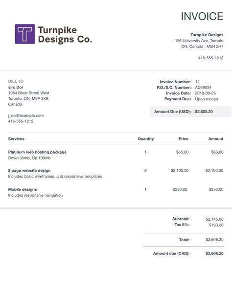 Free invoice maker. Our free online invoice generator makes business invoicing a breeze. Use our free invoice generator to create a professional invoice online. Enter your business information, upload your logo, and choose custom details within our invoice template. Then, you’re ready to download and send. Add Business Logo. 