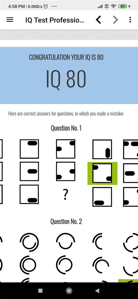Free iq tests. 30 Questions in 20 Minutes. Created by GBI Intelligence Research Lab. Free Test, Instant Results for free. 130-144: Gifted or very advanced. 110-119: Above Average. 120-129: … 