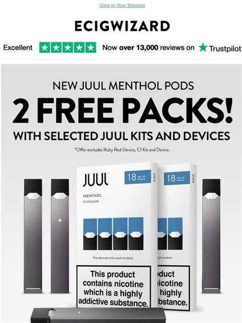 Purchase 24 packs of Juul 2 pods online and receive a complimentary Ju