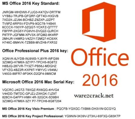 Free key Office 2016 ++