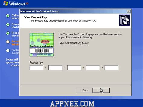 Free key win XP software