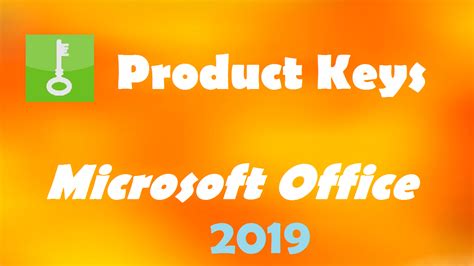 Free keys Office 2019 software