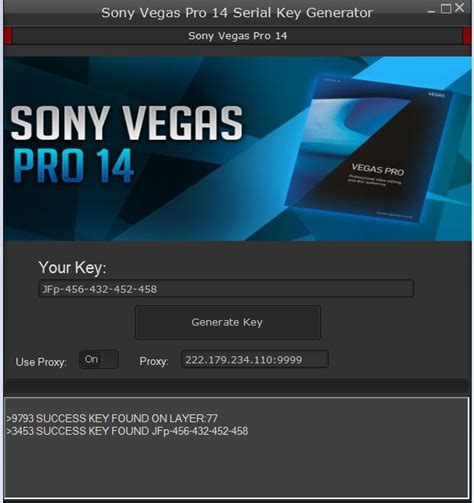 Free keys Sony Vegas Pro links
