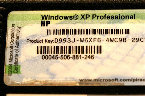 Free keys microsoft windows XP portable