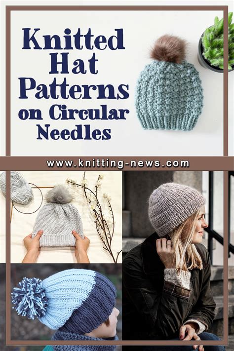 Free knitted hat patterns on circular needles.  Circular needles use numerous advantage...