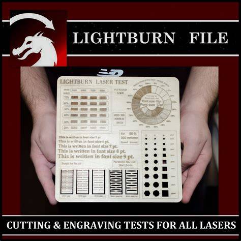 Free laser files for lightburn.  Check out our laser test file for mdf selection for th...