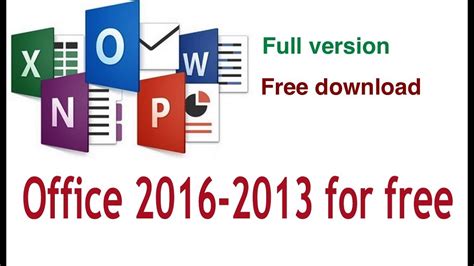 Free license MS Office 2016 full version