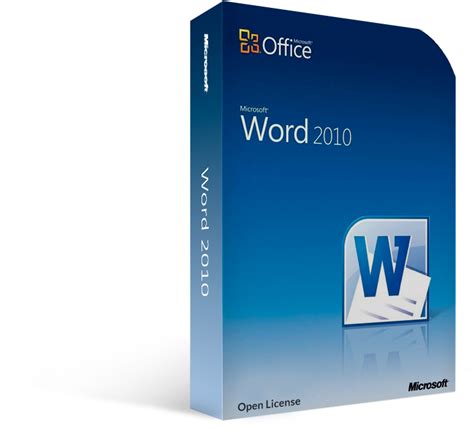 Free license MS Word 2010 open