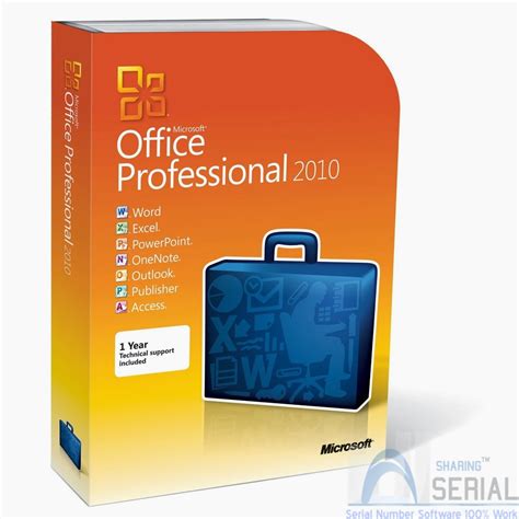 Free license Office 2010 software