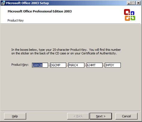 Free license key MS Excel 2009