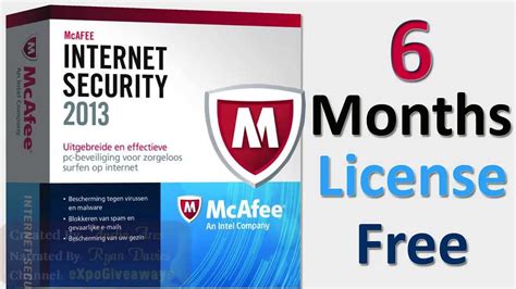 Free license key McAfee Internet Security for free 