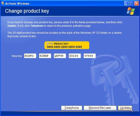 Free license key windows XP full version