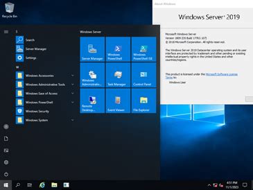 Free license operation system win server 2019 2021