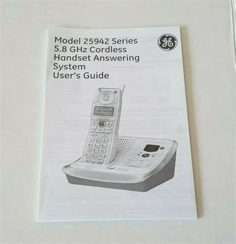 Free manual for ge phone 25942. - Lettre a m. dupont de nemours.