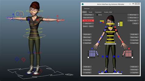 Free maya character models.  Regarding your second question about context:...